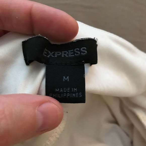 Express cream print tube top - Picture 4 of 4